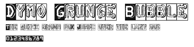 Dymo Grunge Bubble Preview