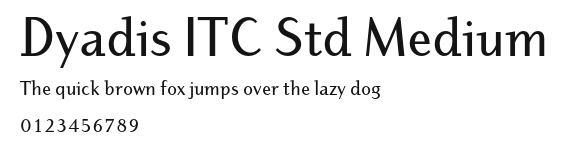 Dyadis ITC Std Medium Preview