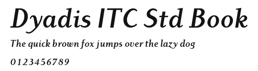 Dyadis ITC Std Book Preview