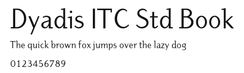 Dyadis ITC Std Book Preview