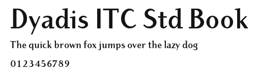 Dyadis ITC Std Book Preview