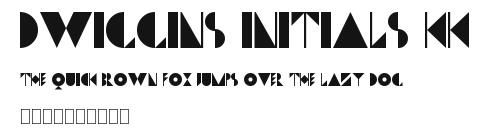 Dwiggins Initials KK Preview