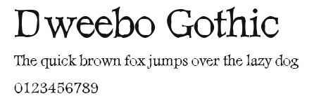 Dweebo Gothic Preview