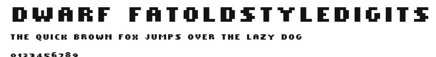 Dwarf FatOldStyleDigits Preview