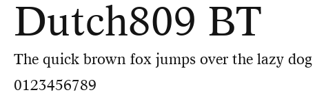 Dutch809 BT Preview
