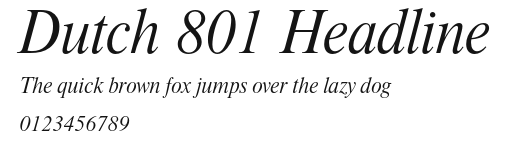 Dutch 801 Headline Preview