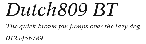 Dutch809 BT Preview