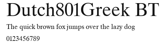 Dutch801Greek BT Preview