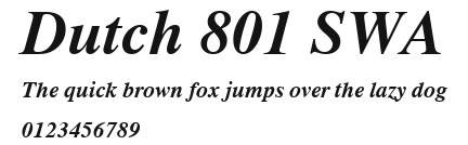 Dutch 801 SWA Preview