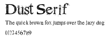 Dust Serif Preview