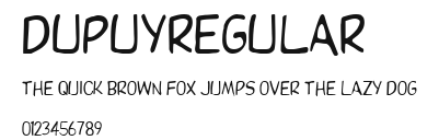 DupuyREGular Preview