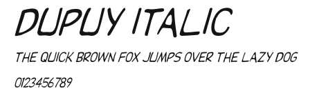 Dupuy Italic Preview