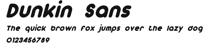 Dunkin Sans Preview