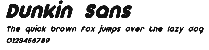 Dunkin Sans Preview