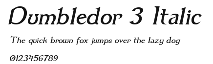 Dumbledor 3 Italic Preview