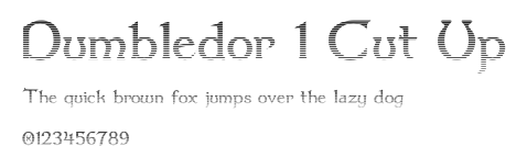 Dumbledor 1 Cut Up Preview