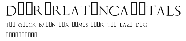 DuererLatinCapitals Preview
