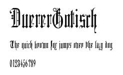DuererGotisch Preview