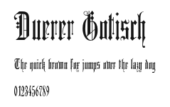 Duerer Gotisch Preview