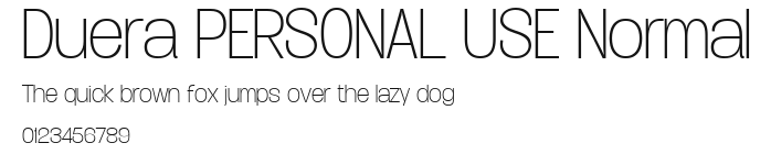 Duera PERSONAL USE Normal Preview