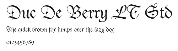 Duc De Berry LT Std Preview
