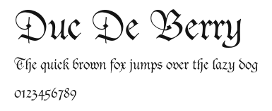 Duc De Berry Preview