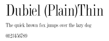 Dubiel (Plain)Thin Preview