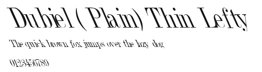 Dubiel ( Plain) Thin Lefty Preview