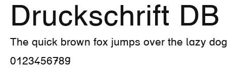 Druckschrift DB Preview