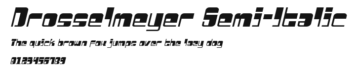 Drosselmeyer Semi-Italic Preview