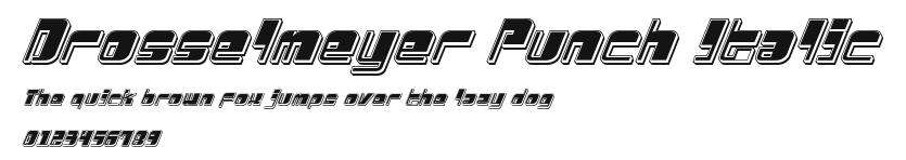 Drosselmeyer Punch Italic Preview