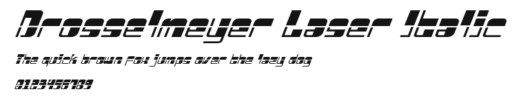 Drosselmeyer Laser Italic Preview