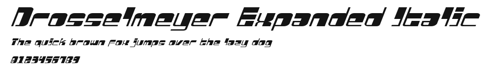 Drosselmeyer Expanded Italic Preview