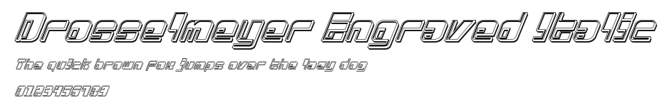 Drosselmeyer Engraved Italic Preview