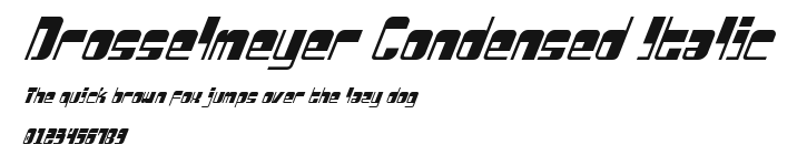 Drosselmeyer Condensed Italic Preview