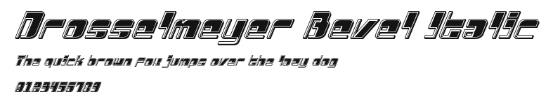 Drosselmeyer Bevel Italic Preview