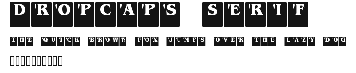 DropCaps Serif Preview