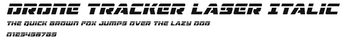 Drone Tracker Laser Italic Preview