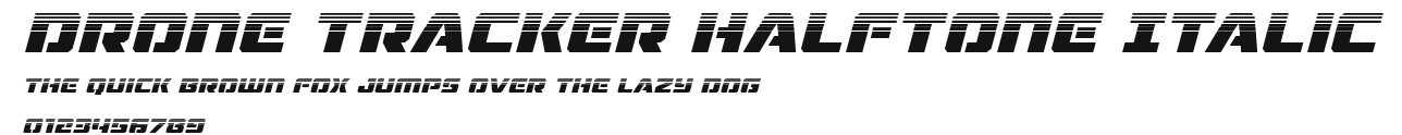 Drone Tracker Halftone Italic Preview