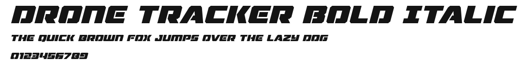 Drone Tracker Bold Italic Preview
