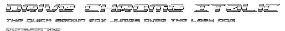Drive Chrome Italic Preview