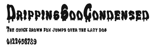 DrippingGooCondensed Preview