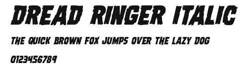 Dread Ringer Italic Preview