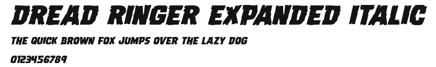 Dread Ringer Expanded Italic Preview