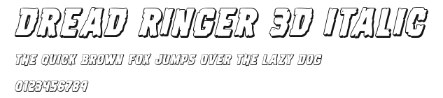 Dread Ringer 3D Italic Preview