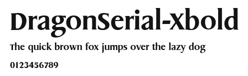 DragonSerial-Xbold Preview