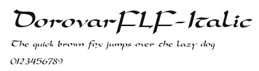 DorovarFLF-Italic Preview