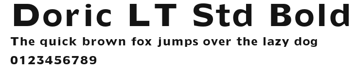 Doric LT Std Bold Preview