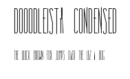 Dooodleista Condensed Preview