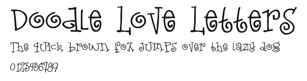 Doodle Love Letters Preview
